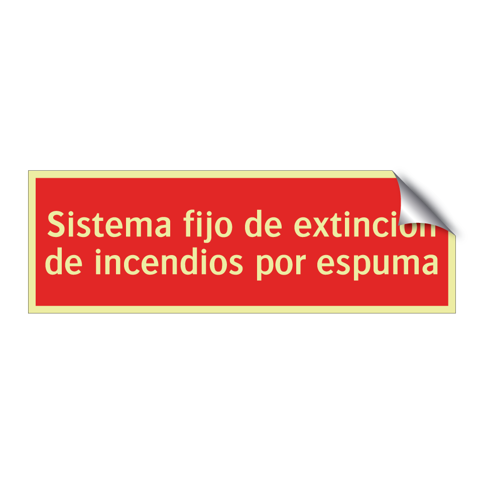 Sistema fijo de extinción de incendios por espuma