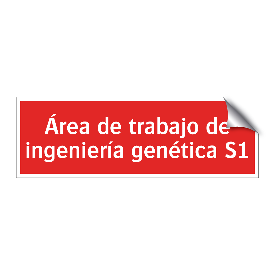 Área de trabajo de ingeniería genética S1