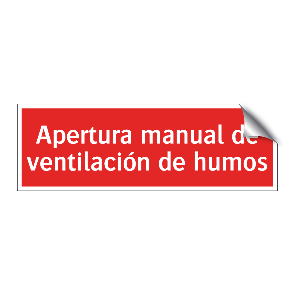 Apertura manual de ventilación de humos