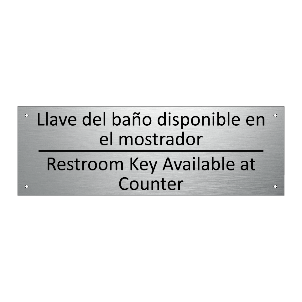 Llave del baño disponible en /.../ - Restroom Key Available at /.../