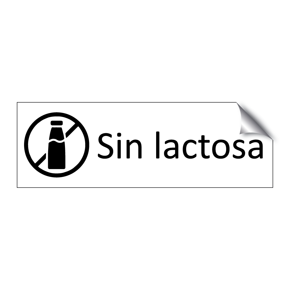 Sin lactosa