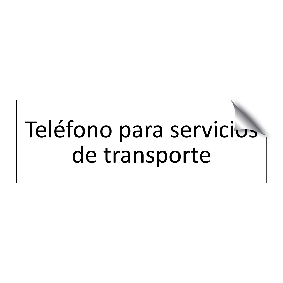 Teléfono para servicios de transporte