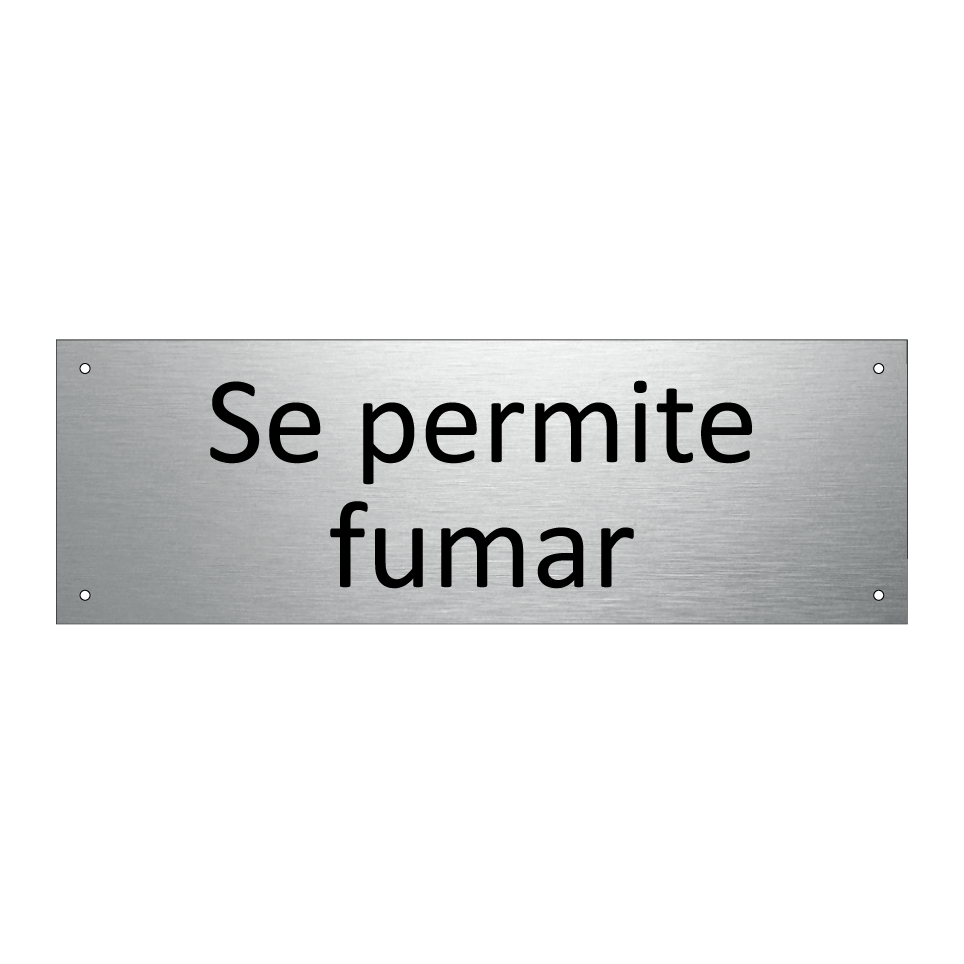 Se permite fumar