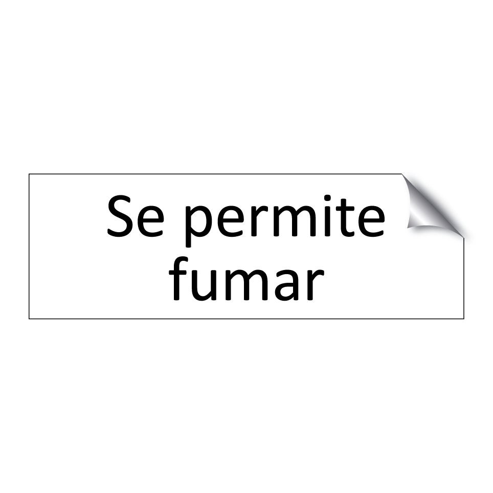 Se permite fumar