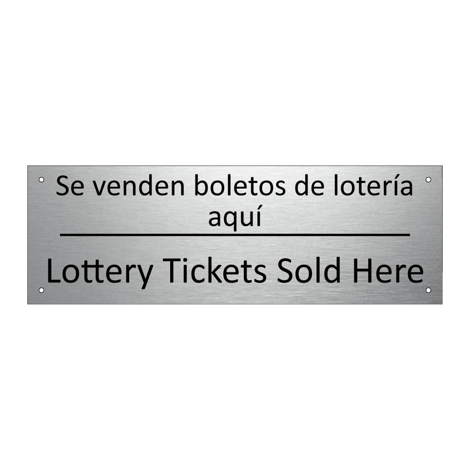 Se venden boletos de lotería /.../ - Lottery Tickets Sold Here