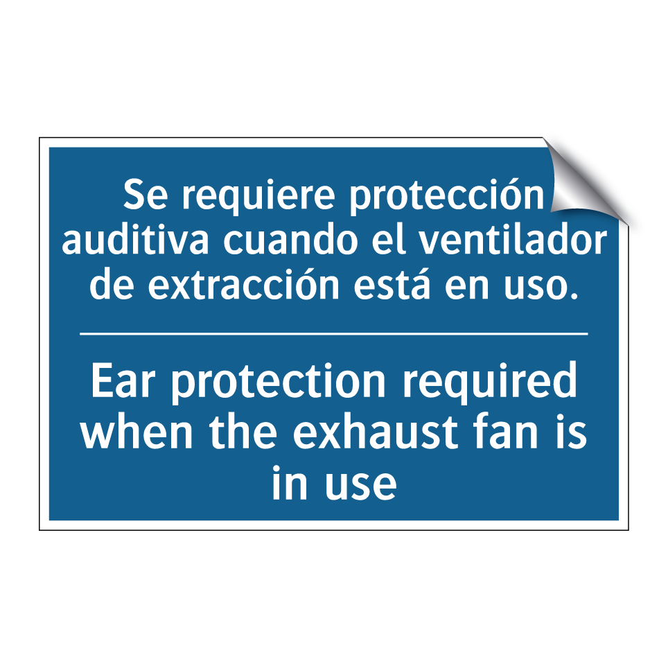 Se requiere protección auditiva  /.../ - Ear protection required when the  /.../