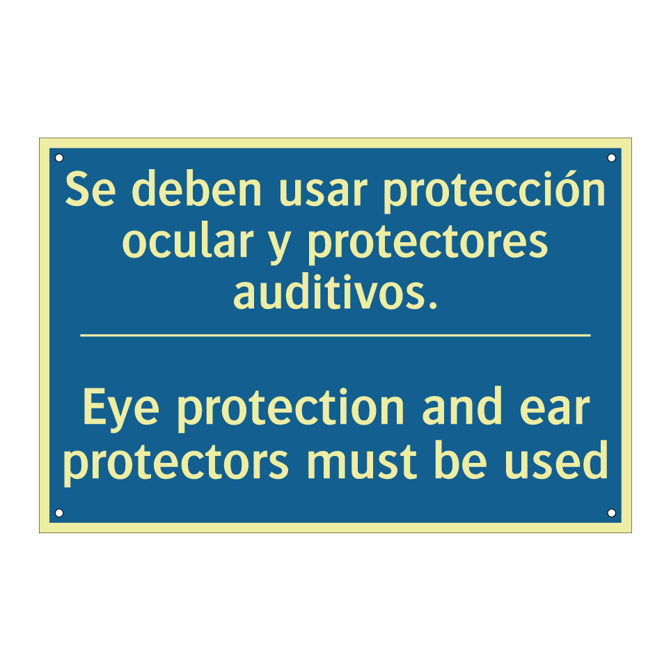 Se deben usar protección ocular  /.../ - Eye protection and ear protectors  /.../