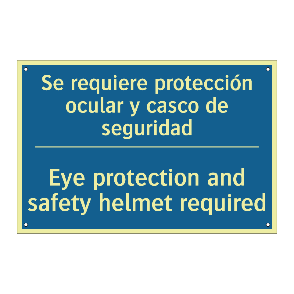 Se requiere protección ocular  /.../ - Eye protection and safety helmet  /.../