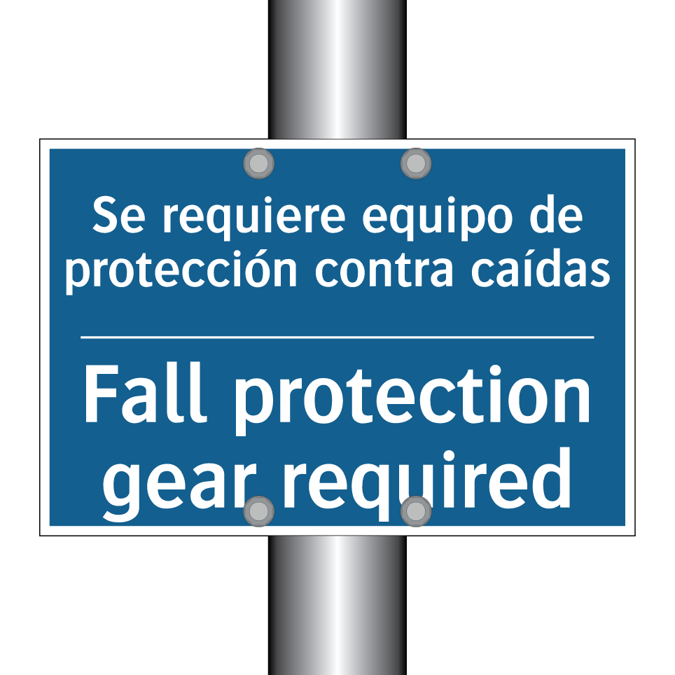 Se requiere equipo de protección  /.../ - Fall protection gear required