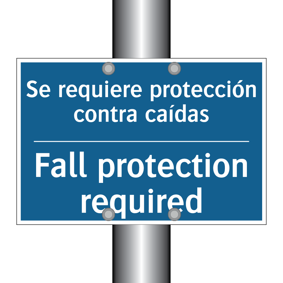 Se requiere protección contra  /.../ - Fall protection required