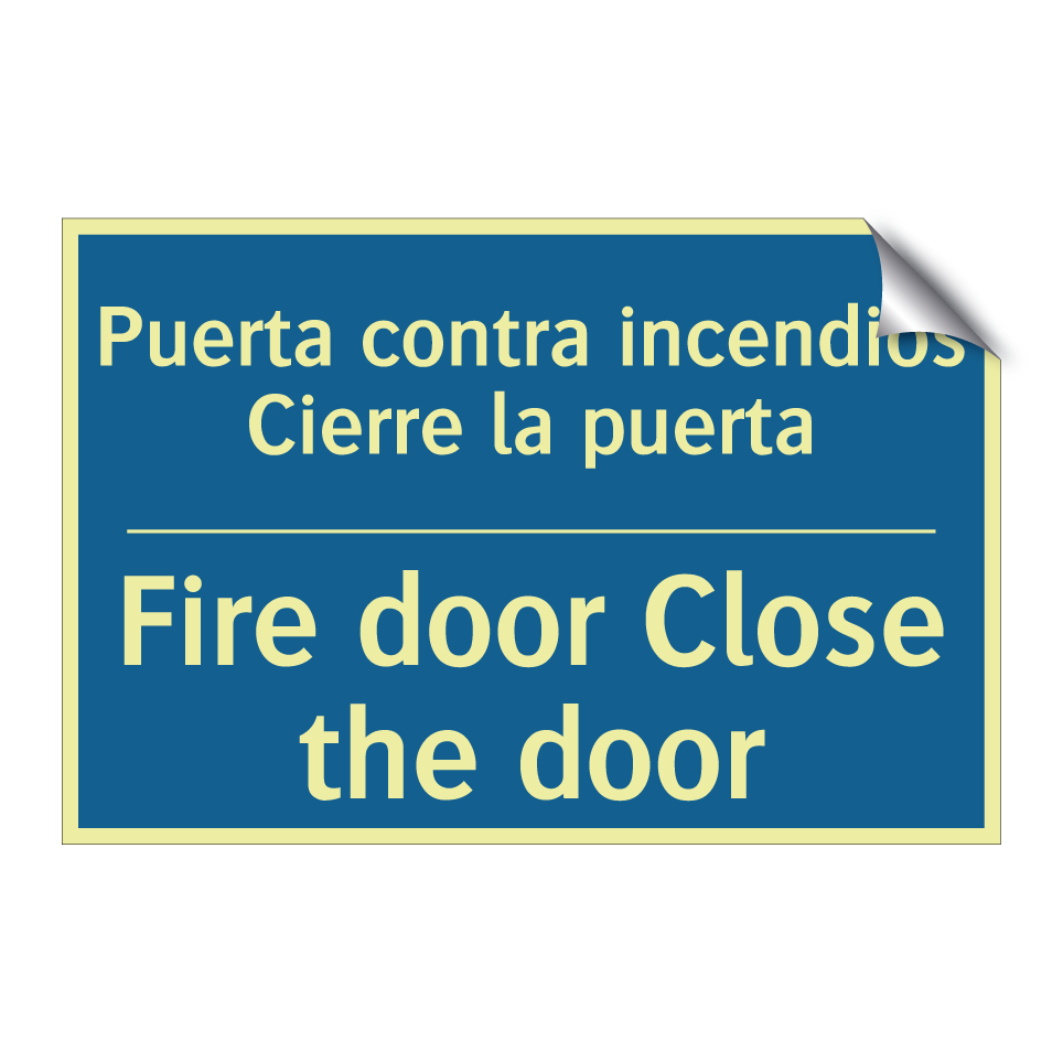Puerta contra incendios Cierre  /.../ - Fire door Close the door