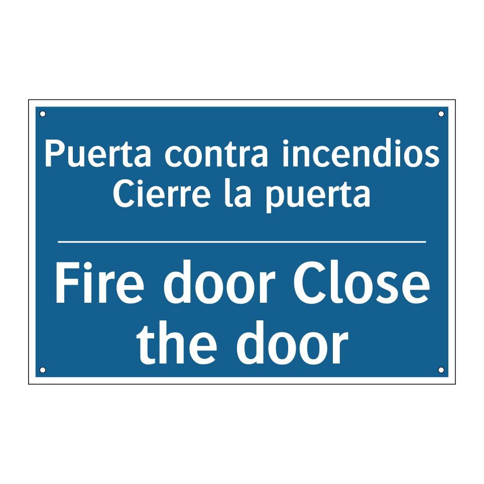 Puerta contra incendios Cierre  /.../ - Fire door Close the door