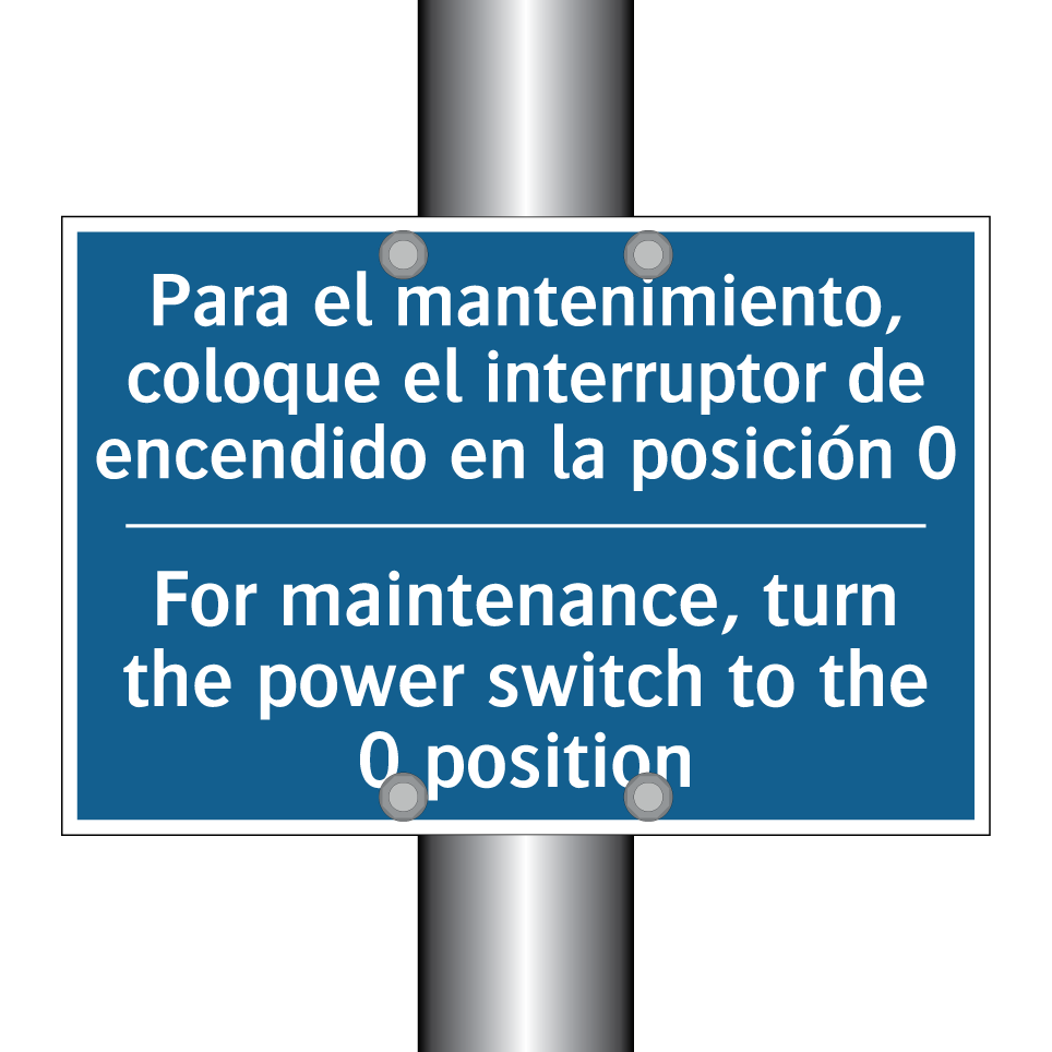 Para el mantenimiento, coloque  /.../ - For maintenance, turn the power  /.../