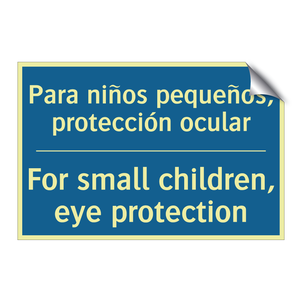 Para niños pequeños, protección  /.../ - For small children, eye protection /.../