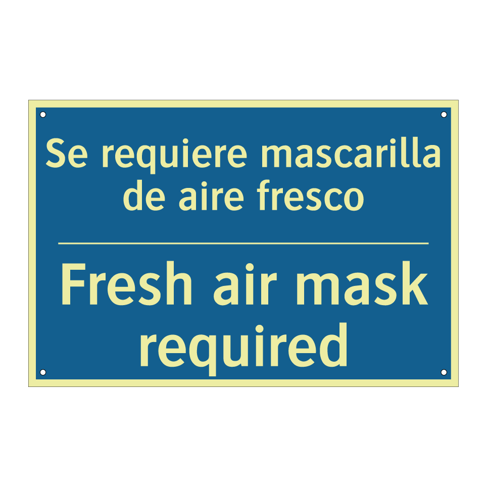 Se requiere mascarilla de aire  /.../ - Fresh air mask required