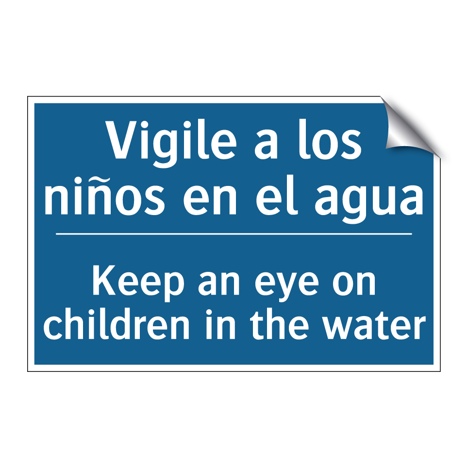 Vigile a los niños en el agua - Keep an eye on children in the  /.../