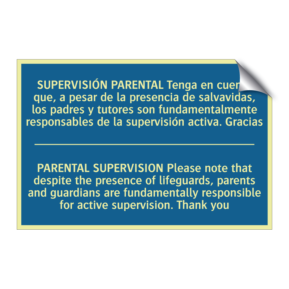 SUPERVISIÓN PARENTAL Tenga en  /.../ - PARENTAL SUPERVISION Please note  /.../