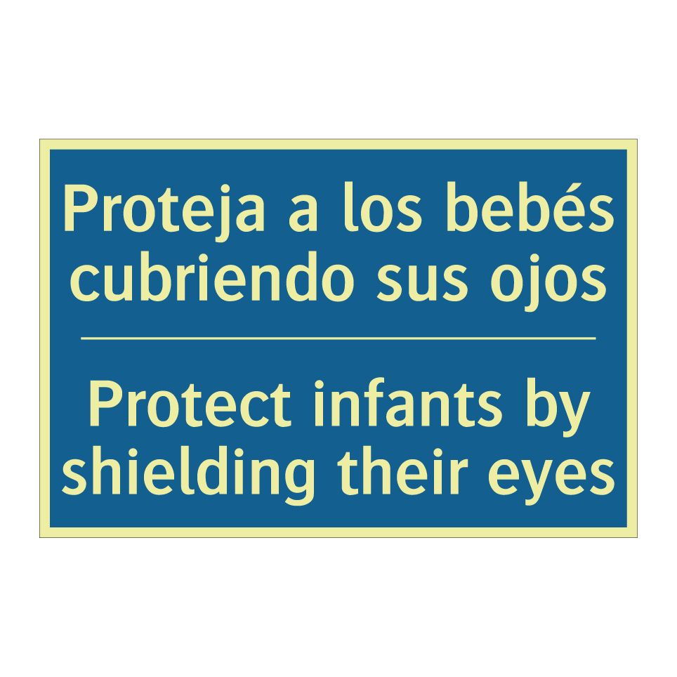 Proteja a los bebés cubriendo  /.../ - Protect infants by shielding their  /.../