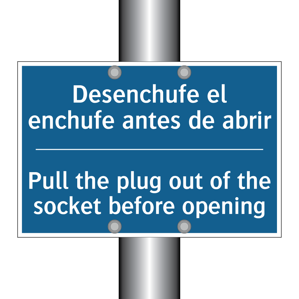 Desenchufe el enchufe antes de  /.../ - Pull the plug out of the socket  /.../
