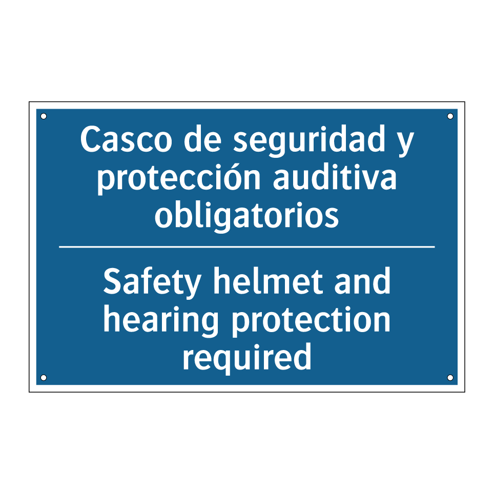 Casco de seguridad y protección  /.../ - Safety helmet and hearing protection  /.../