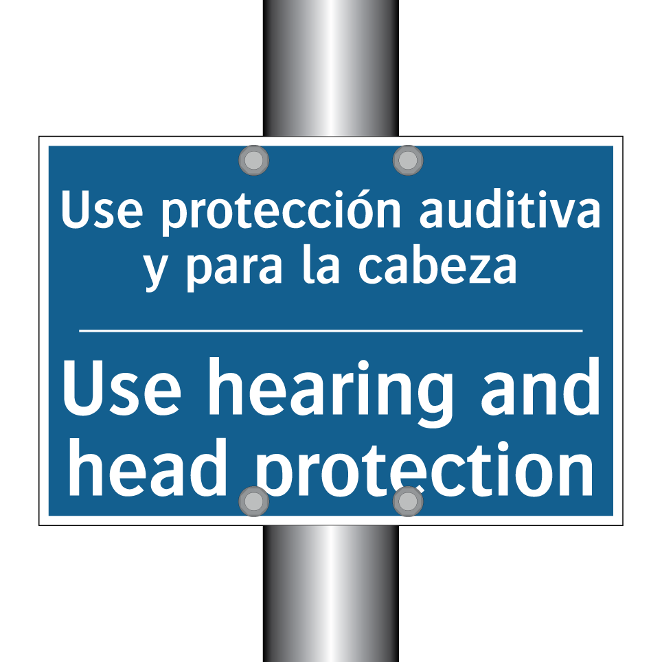 Use protección auditiva y para  /.../ - Use hearing and head protection /.../