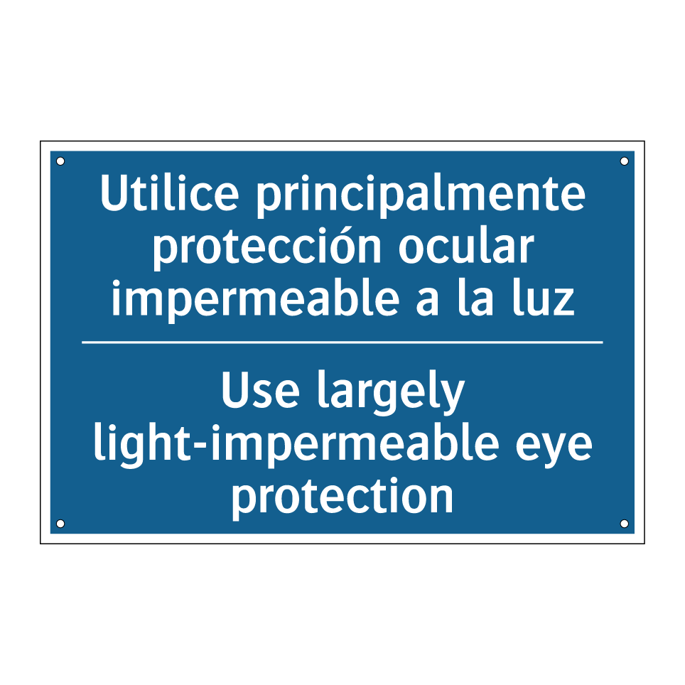 Utilice principalmente protección  /.../ - Use largely light-impermeable  /.../