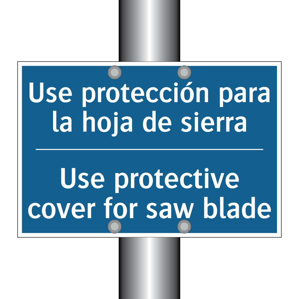 Use protección para la hoja de  /.../ - Use protective cover for saw blade /.../
