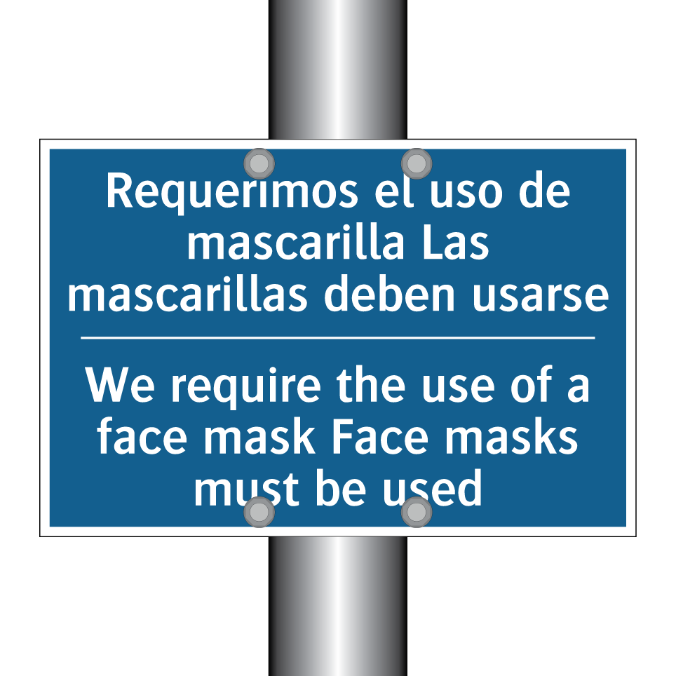 Requerimos el uso de mascarilla  /.../ - We require the use of a face mask  /.../