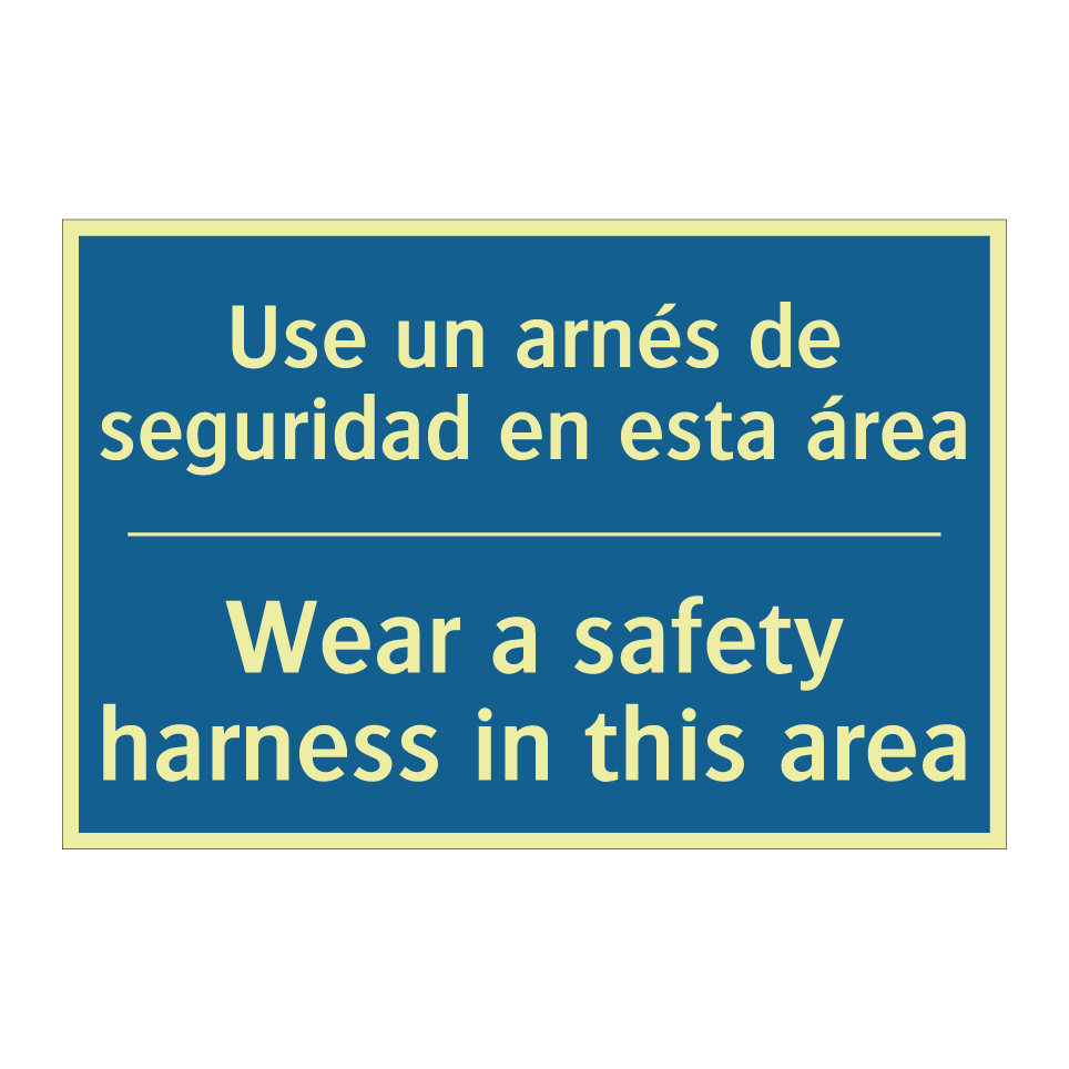 Use un arnés de seguridad en esta  /.../ - Wear a safety harness in this  /.../