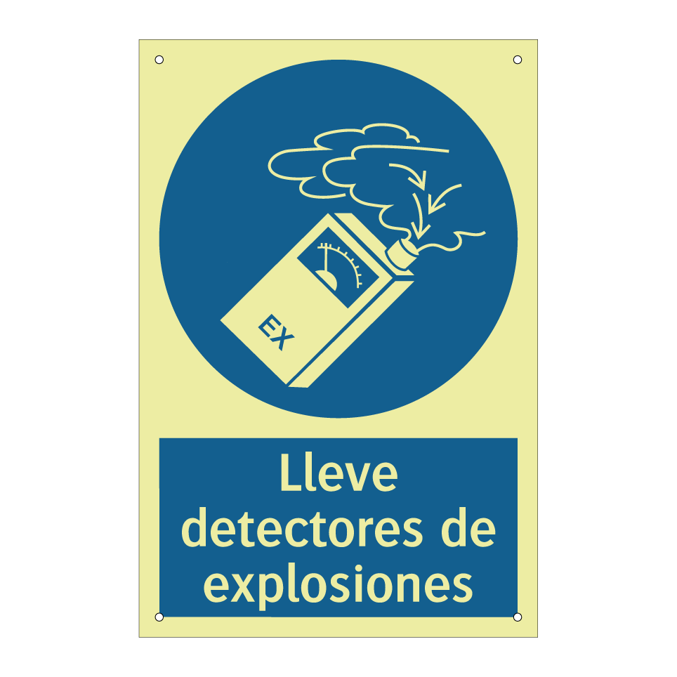 Lleve detectores de explosiones