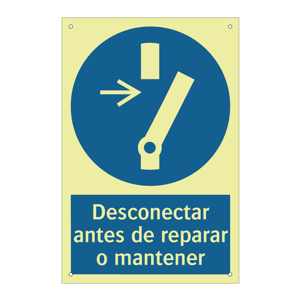Desconectar antes de reparar o mantener