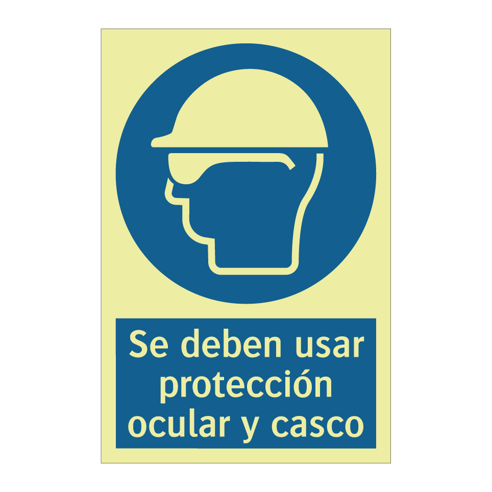 Se deben usar protección ocular y casco