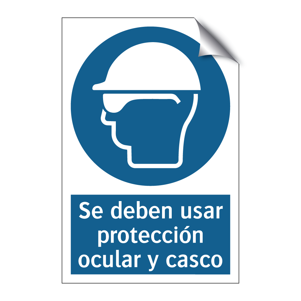 Se deben usar protección ocular y casco