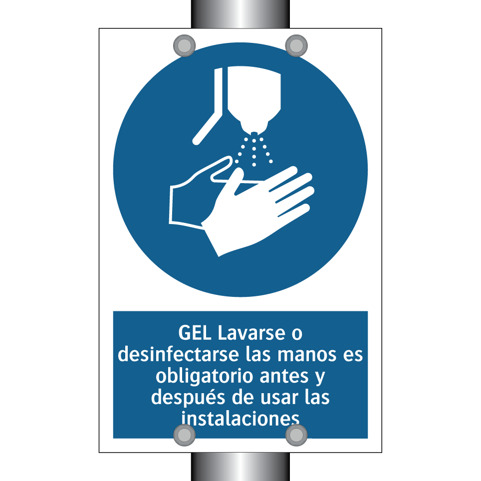 GEL Lavarse o desinfectarse las manos es obligatorio antes y después de usar las instalaciones