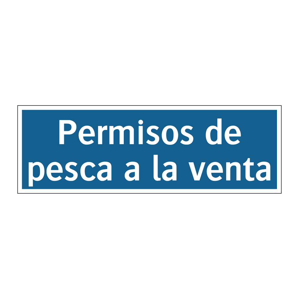 Permisos de pesca a la venta
