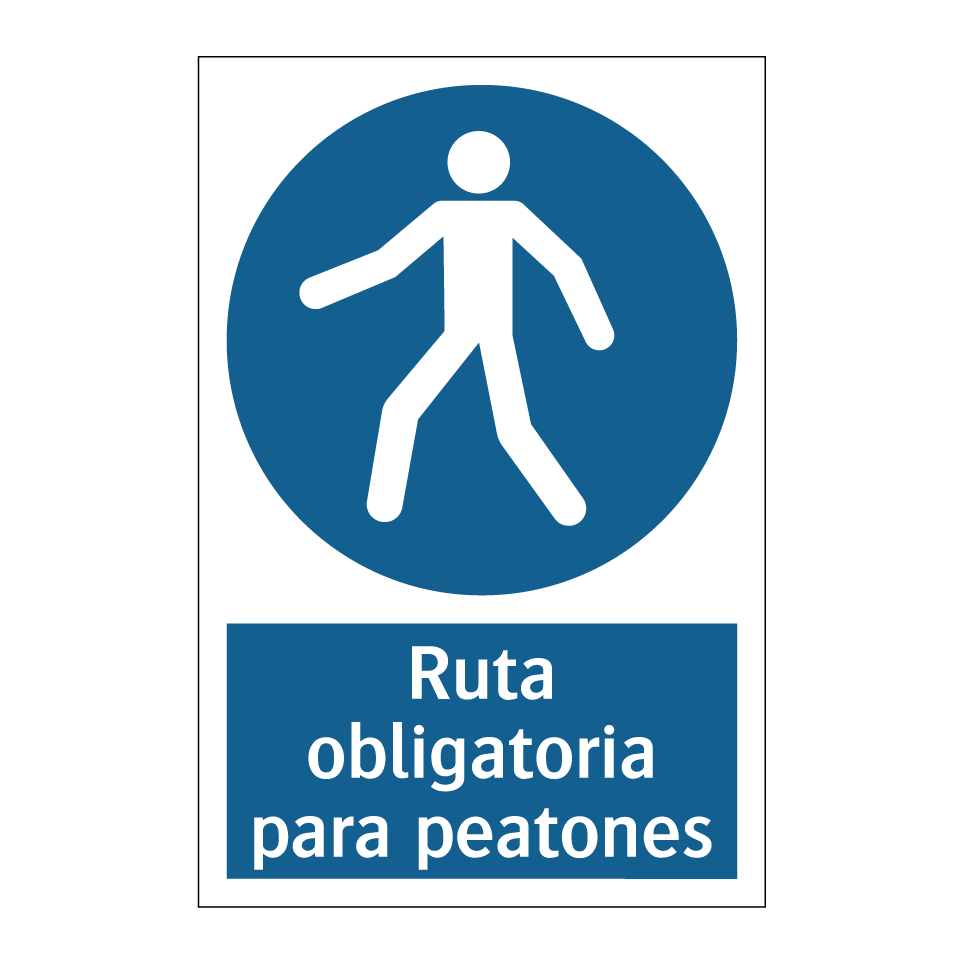 Ruta obligatoria para peatones