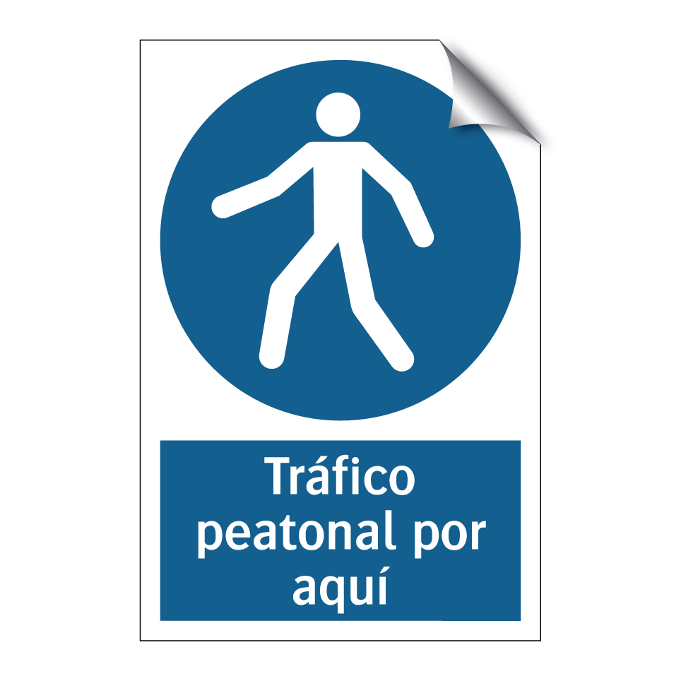 Tráfico peatonal por aquí