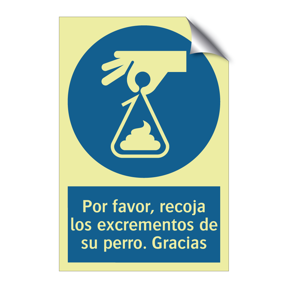 Por favor, recoja los excrementos de su perro. Gracias