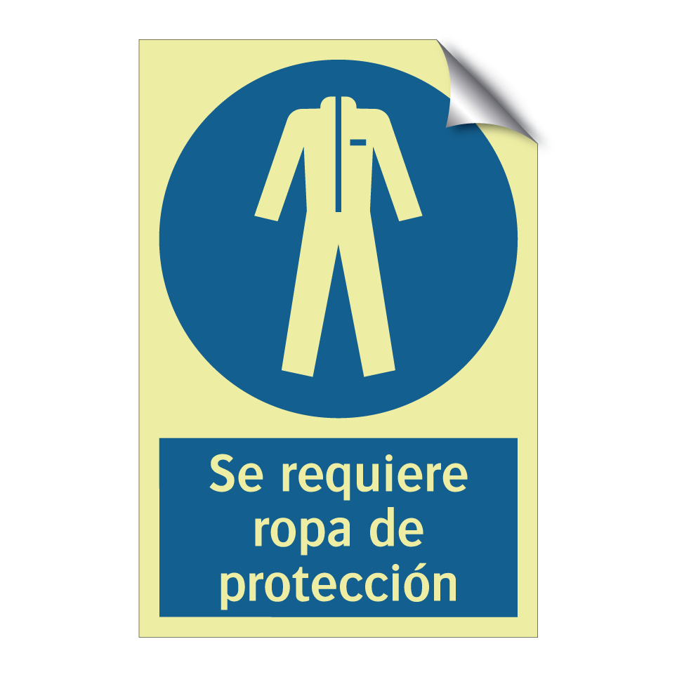 Se requiere ropa de protección