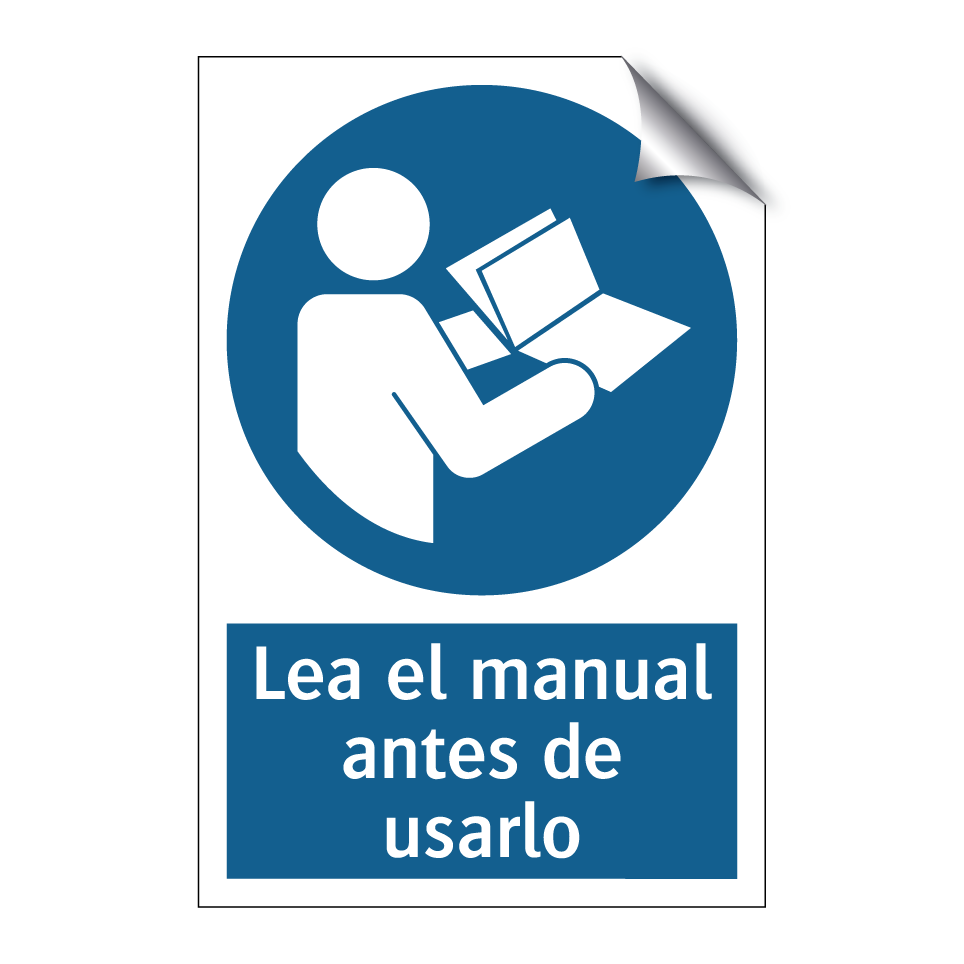 Lea el manual antes de usarlo