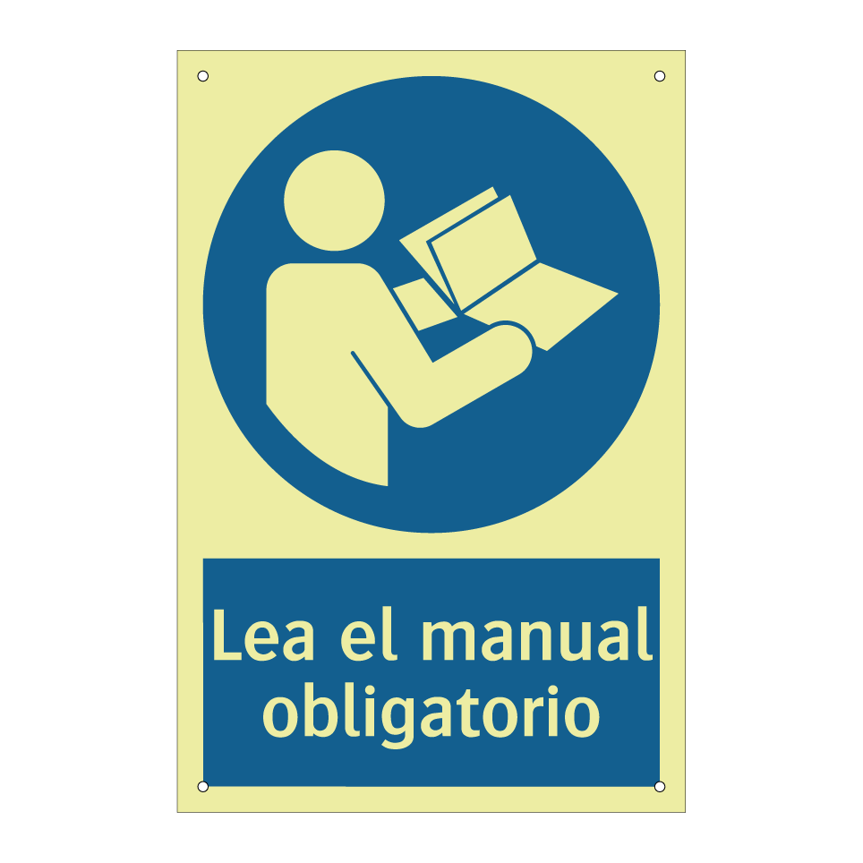 Lea el manual obligatorio
