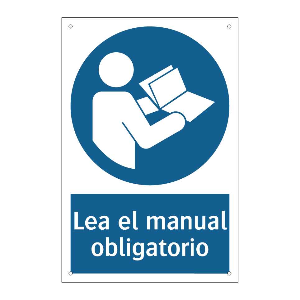 Lea el manual obligatorio