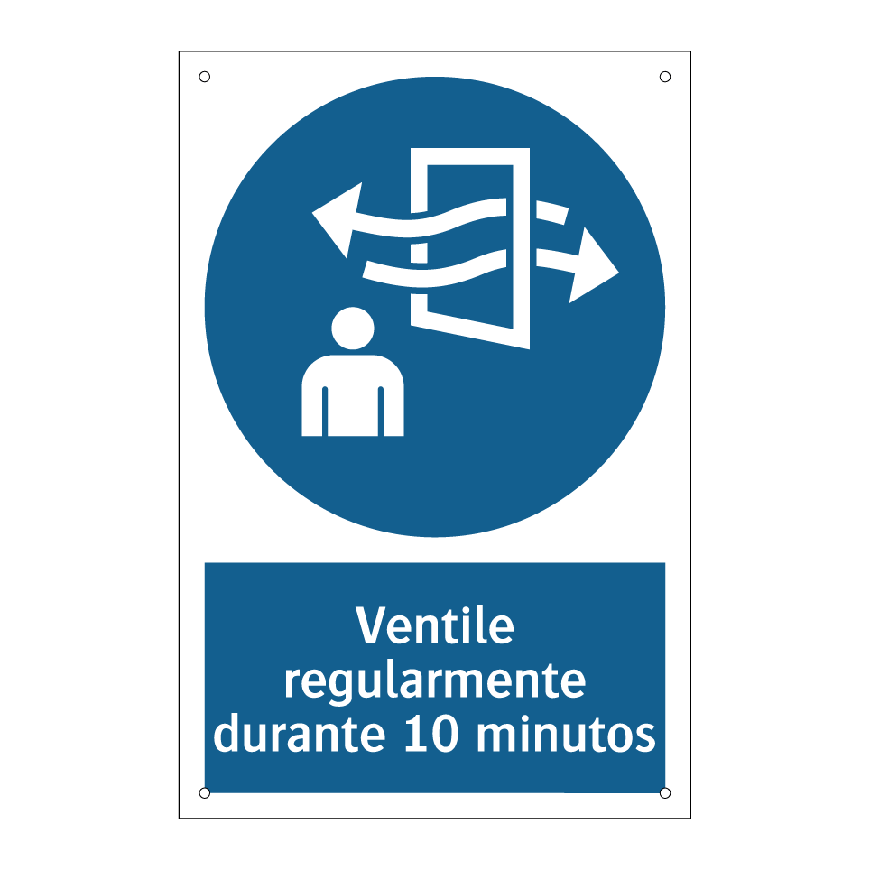 Ventile regularmente durante 10 minutos