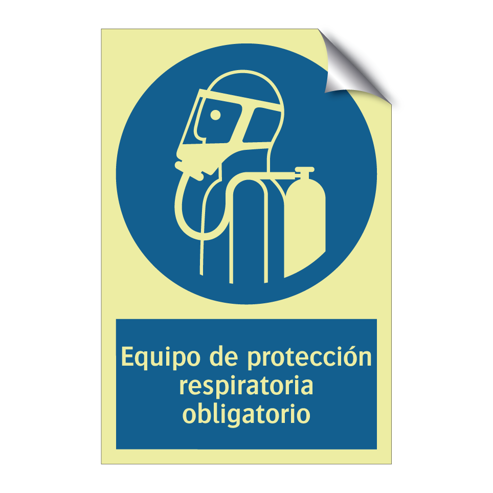 Equipo de protección respiratoria obligatorio