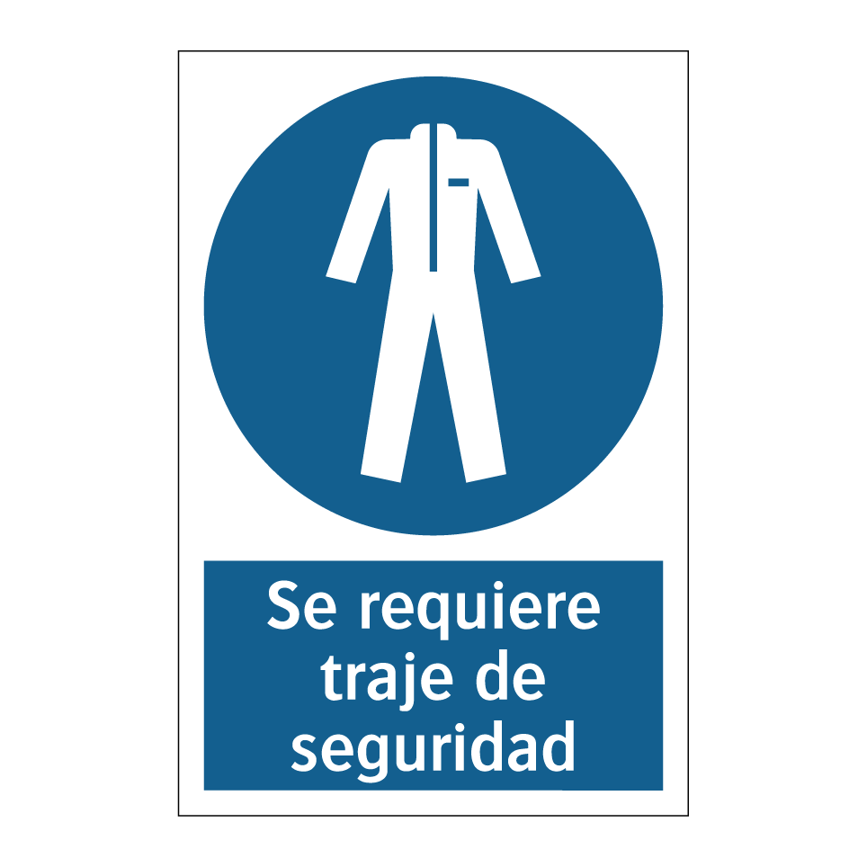 Se requiere traje de seguridad