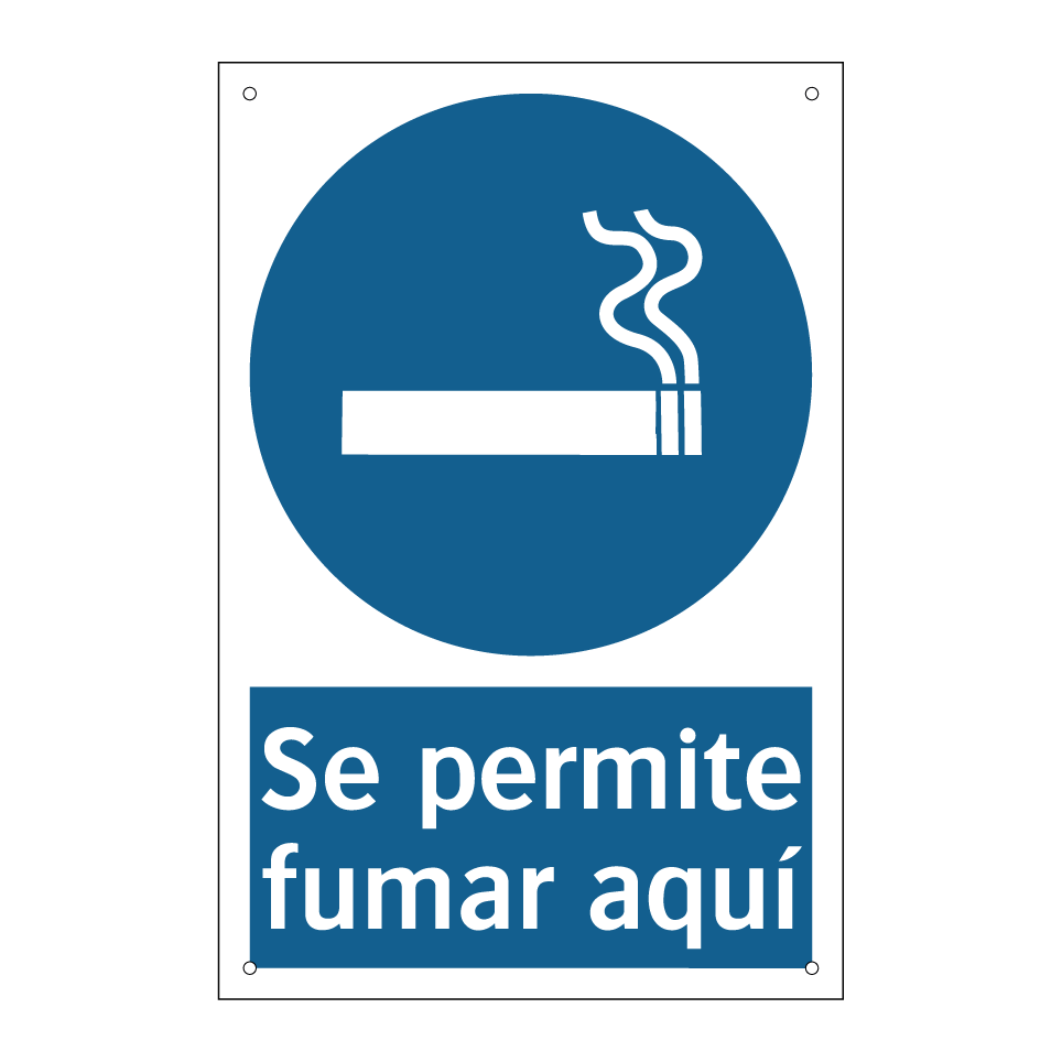 Se permite fumar aquí