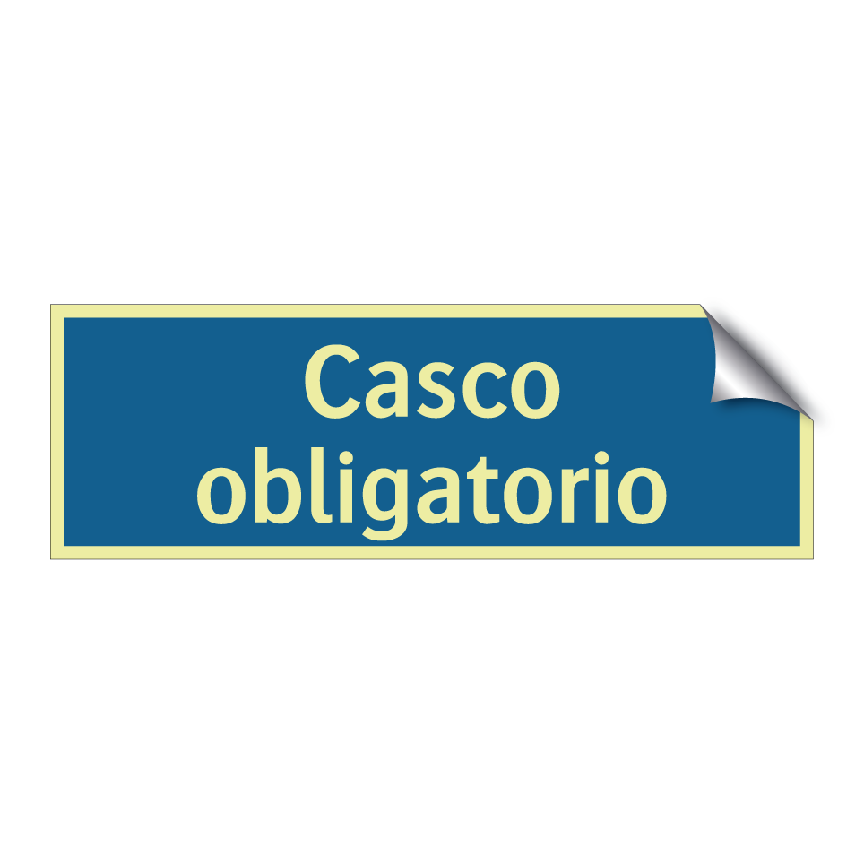 Casco obligatorio