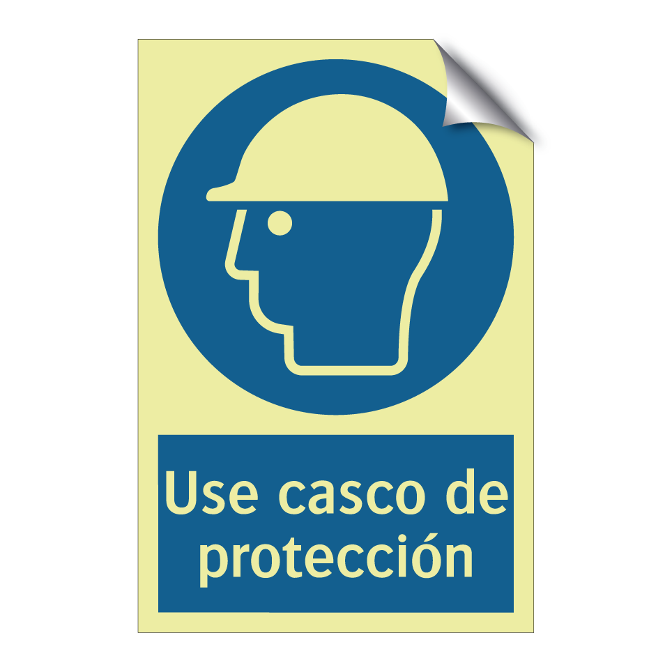 Use casco de protección