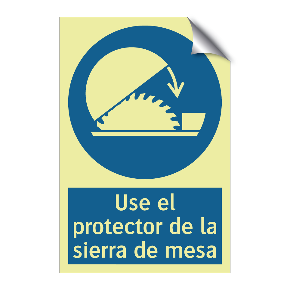 Use el protector de la sierra de mesa