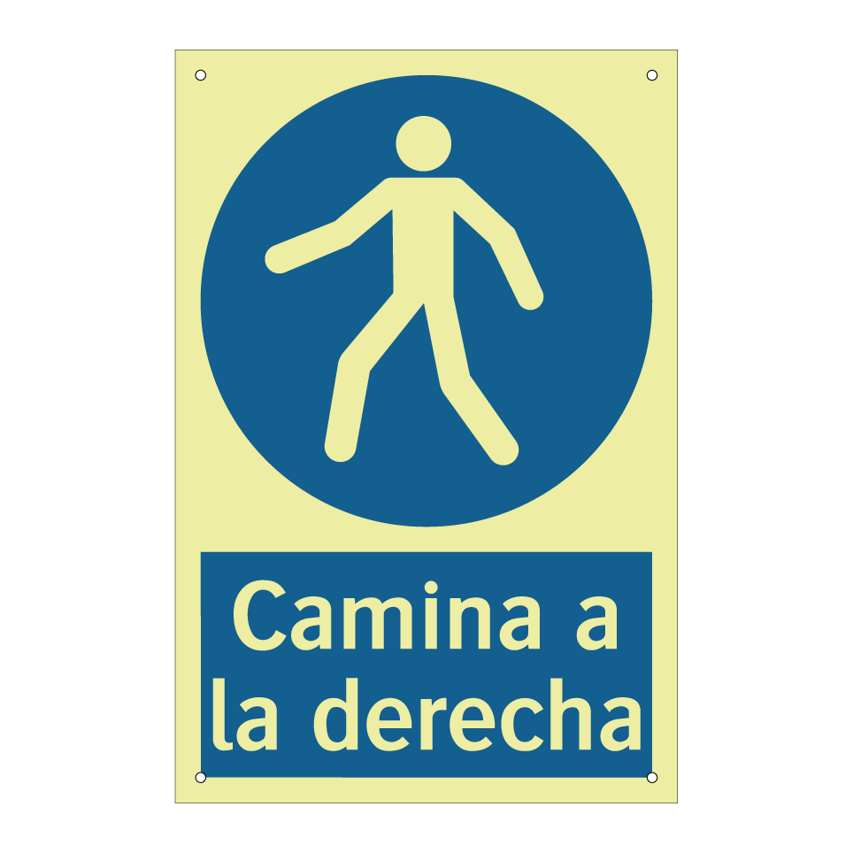 Camina a la derecha